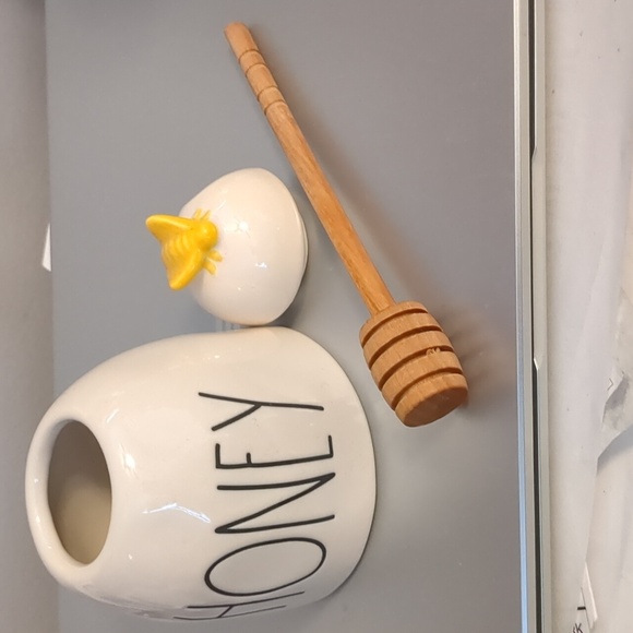 RAE DUNN HONEY BEE DISH w/Spoon - Picture 3 of 4